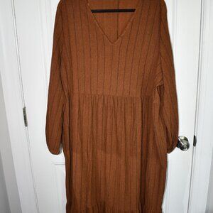 🤎 Primark Rust Ribbed Maxi Dress 🤎